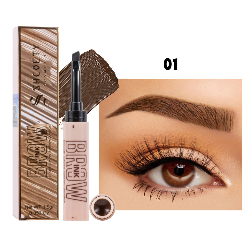 Smooth Colored Eyebrow Pomade ¨C Waterproof & Long-Lasting ¨C Smudge-Resistant ¨C 3 Shades Available
