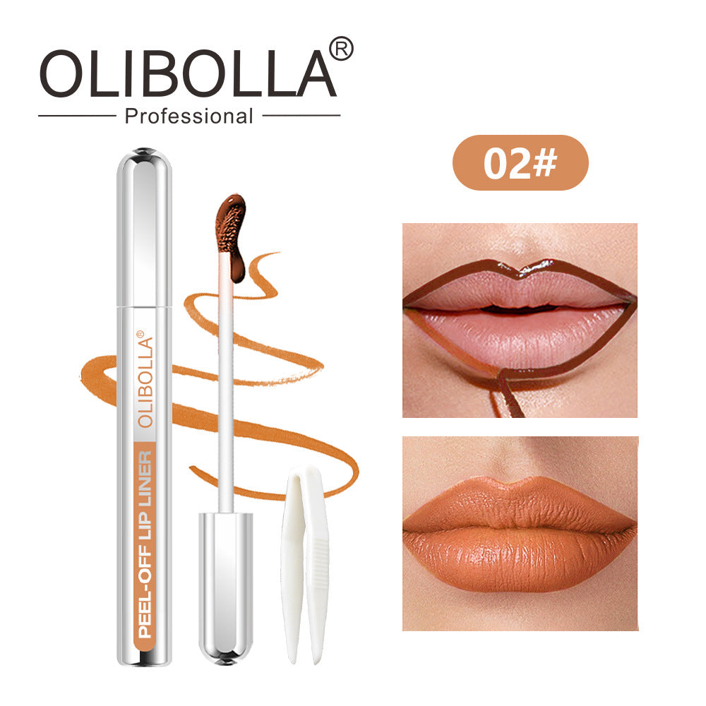 3.5ml Peel-Off Lip Liner Stain(Includes Free Tweezers), Long-Lasting, Easy Peel-Off, Smudge-proof LipLiner Tattoo for Women