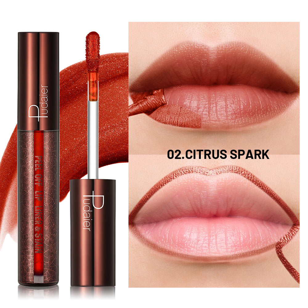 LIP LINER STAIN-Peel-Off Lip Tint, Gentle Formula, Long-lasting, Transfer-proof,  Smudge-proof