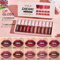 10pcs Lip Gloss Set, 10 Shades Lip Glaze Set, Waterproof, Long-Lasting, Delicate and Smooth Finish Lip Stick Set