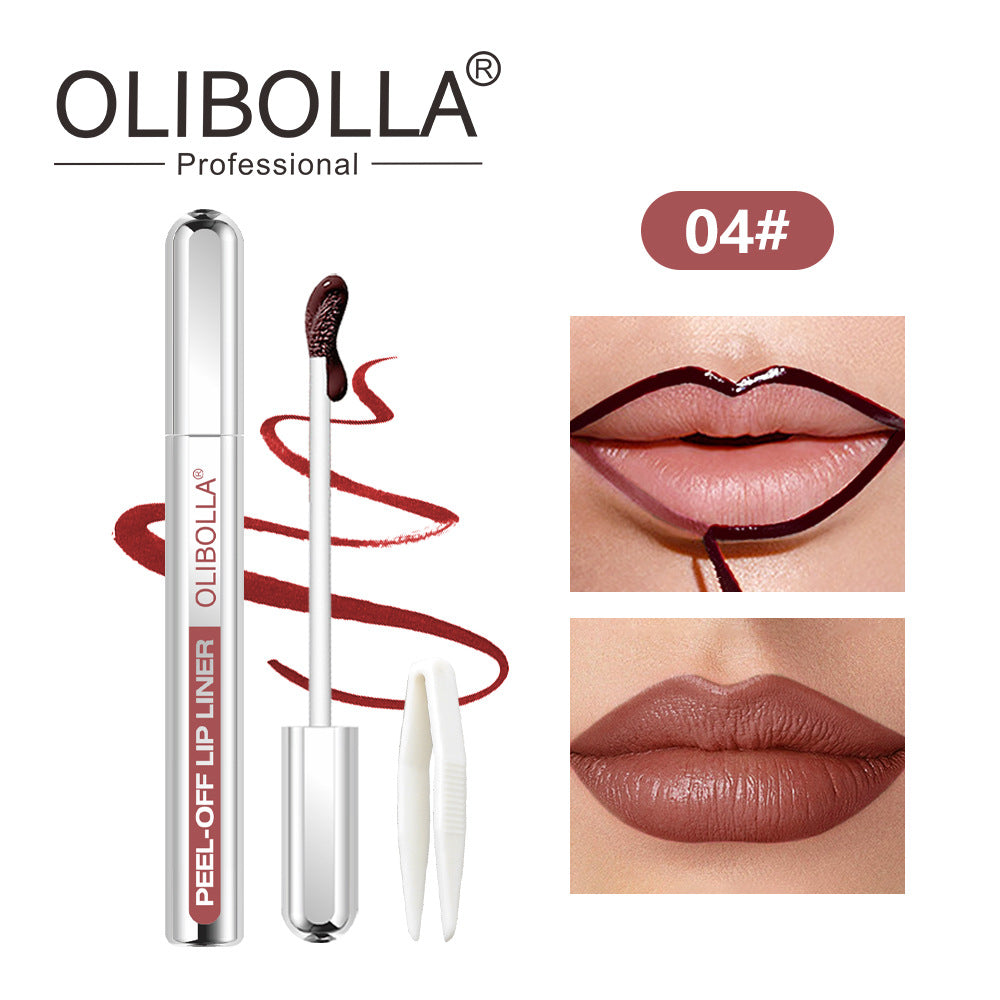 LIP LINER STAIN-Peel-Off Lip Liner Stain, Long-Lasting,  Non-Fading Lip Liner Tattoo for Women
