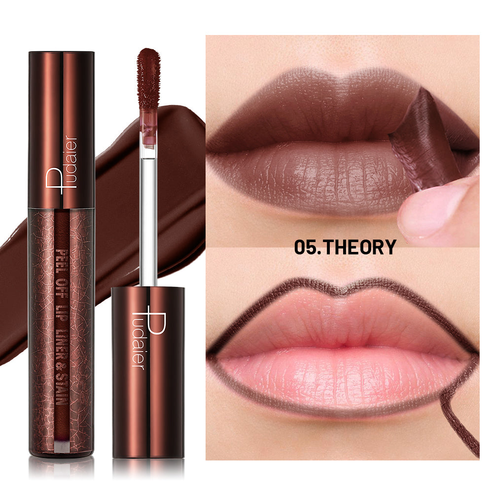 LIP LINER STAIN-Peel-Off Lip Liner Stain, Long-Lasting,  Non-Fading Lip Liner Tattoo for Women