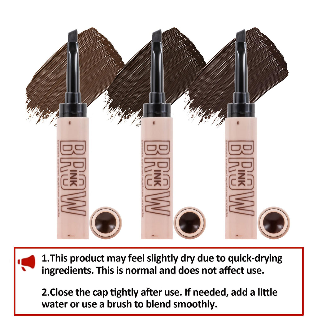 Smooth Colored Eyebrow Pomade ¨C Waterproof & Long-Lasting ¨C Smudge-Resistant ¨C 3 Shades Available