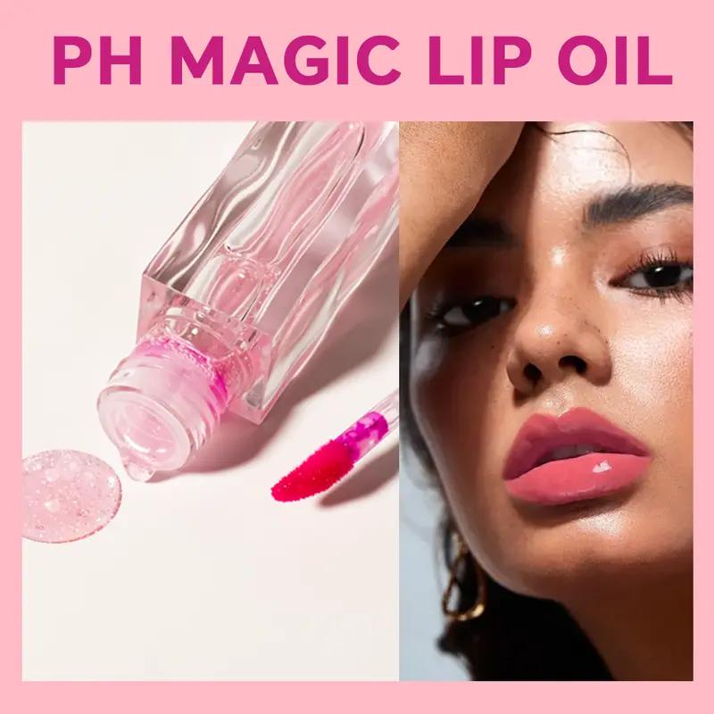 Temperature Color Changing Lip Oil, Moisturizing Easy Coloring Lip Gloss, Moisturizing Transparent Plumping Lip Oil, Ultra-hydrating for Women