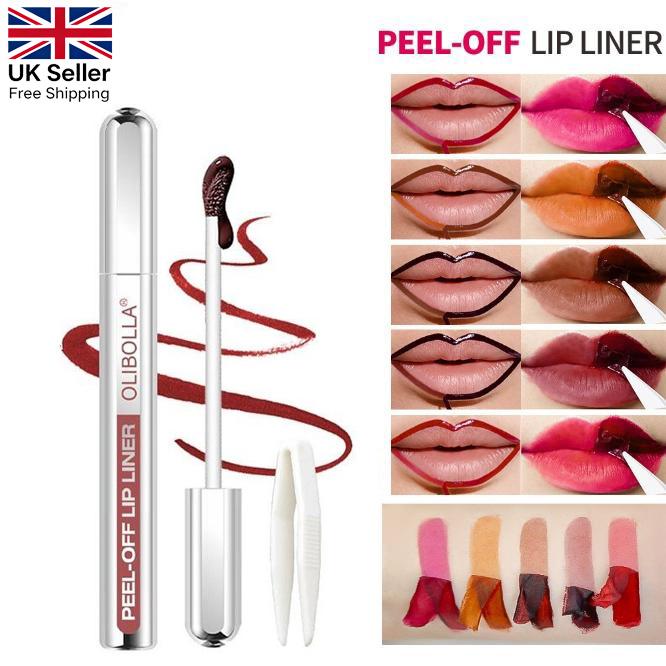 3.5ml Peel-Off Lip Liner Stain(Includes Free Tweezers), Long-Lasting, Easy Peel-Off, Smudge-proof LipLiner Tattoo for Women