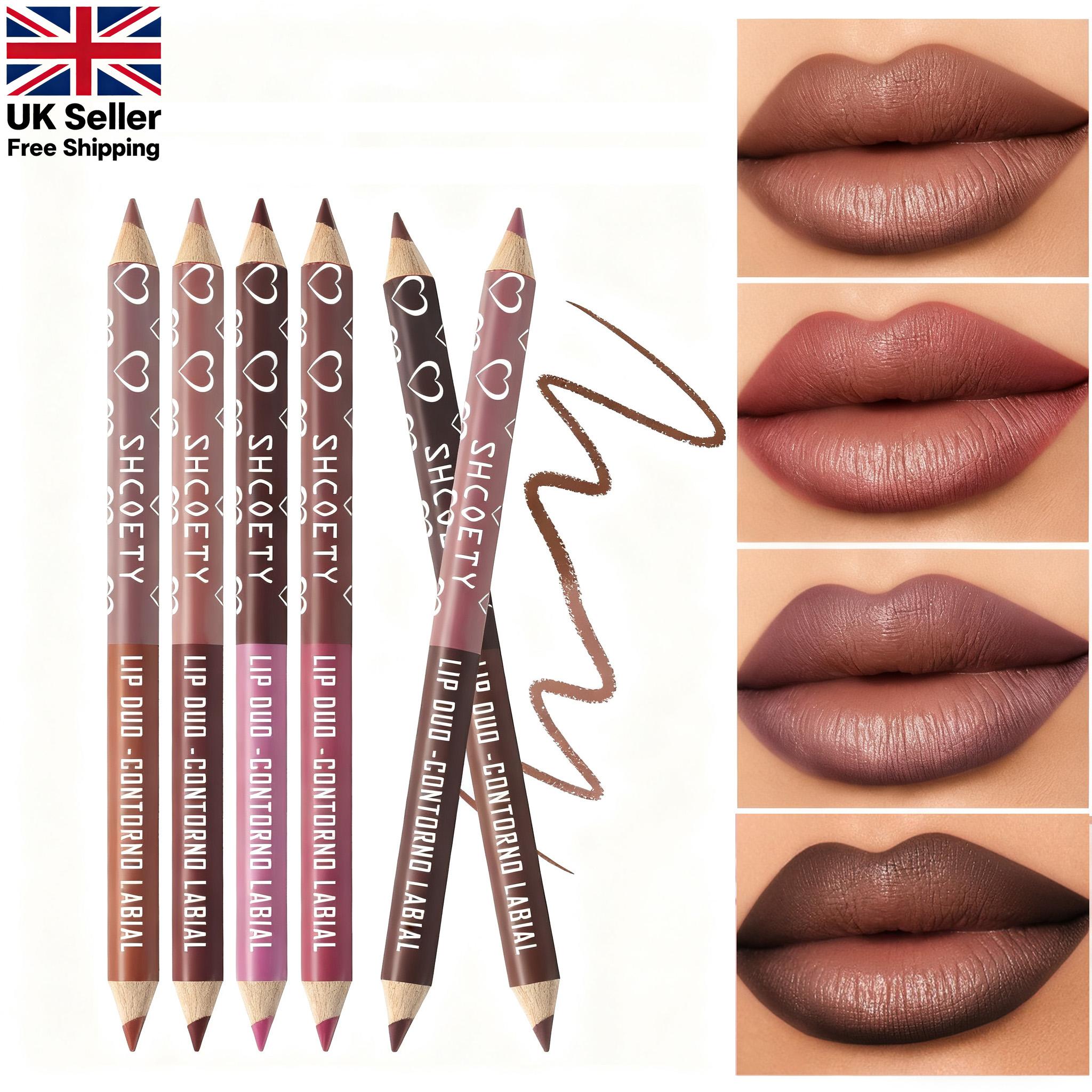 Lip Liner Pencil Set, 12 Colors Long-lasting & Smudgeproof Lip Liner for Women