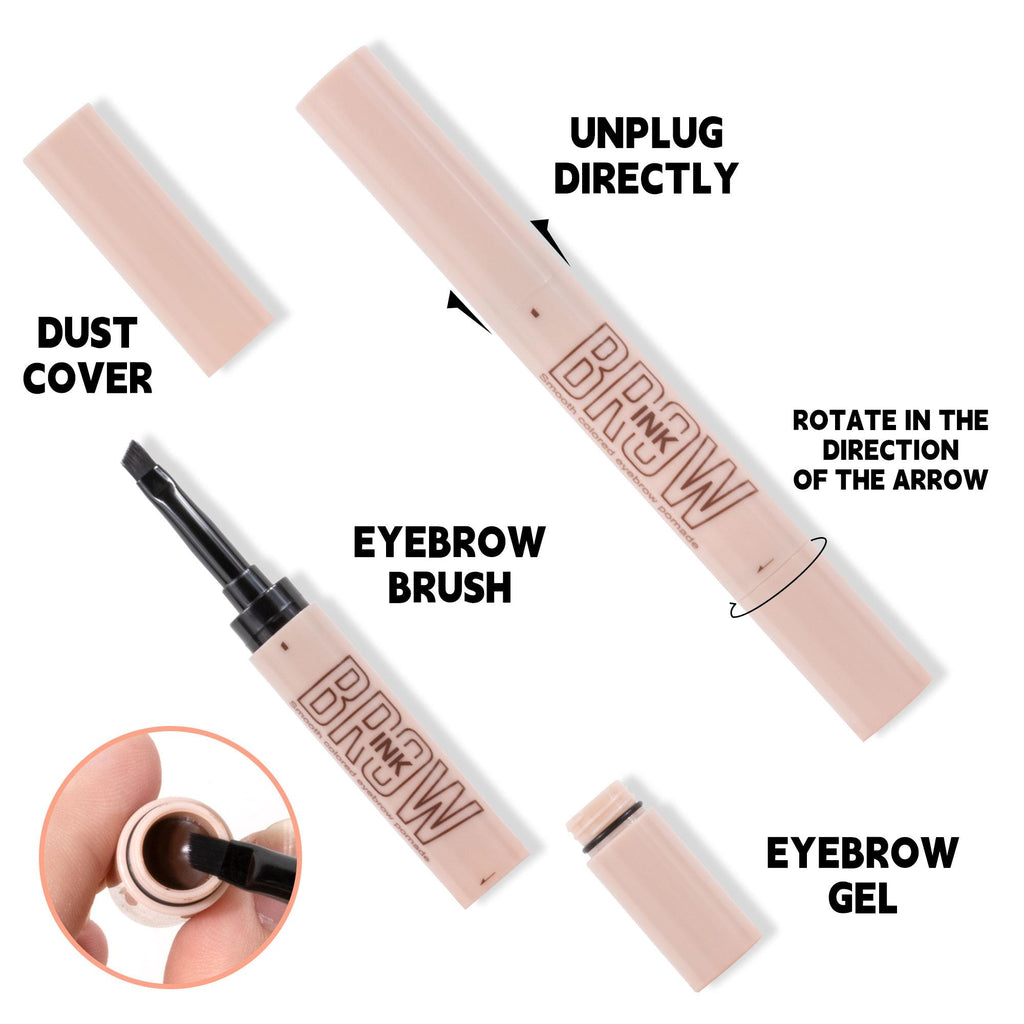 Smooth Colored Eyebrow Pomade ¨C Waterproof & Long-Lasting ¨C Smudge-Resistant ¨C 3 Shades Available