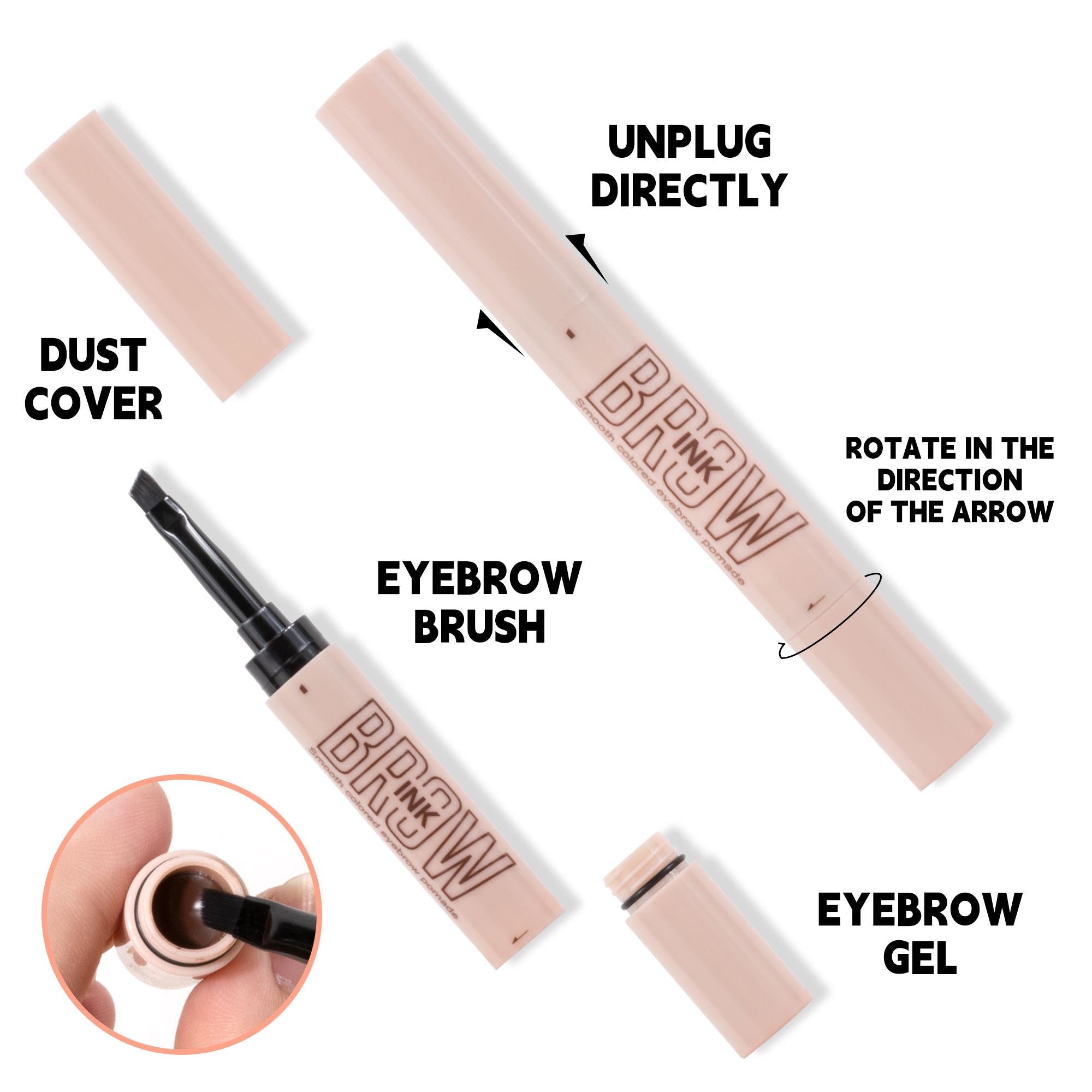 Smooth Colored Eyebrow Pomade ¨C Waterproof & Long-Lasting ¨C Smudge-Resistant ¨C 3 Shades Available