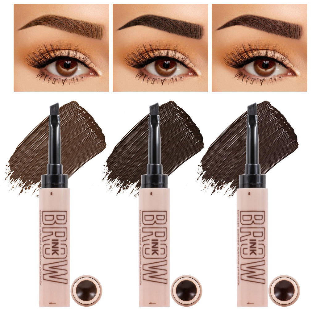 Smooth Colored Eyebrow Pomade ¨C Waterproof & Long-Lasting ¨C Smudge-Resistant ¨C 3 Shades Available