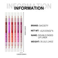 Lip Liner Pencil Set, 12 Colors Long-lasting & Smudgeproof Lip Liner for Women