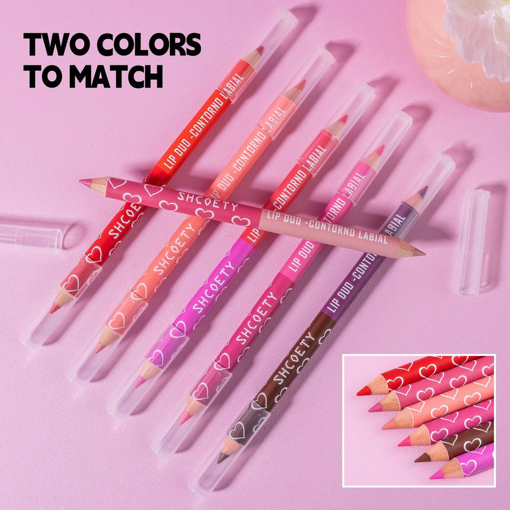 Lip Liner Pencil Set, 12 Colors Long-lasting & Smudgeproof Lip Liner for Women