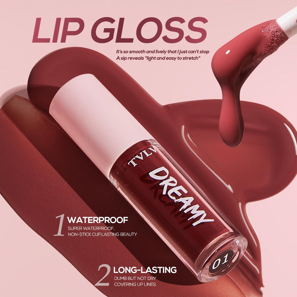 10pcs Lip Gloss Set, 10 Shades Lip Glaze Set, Waterproof, Long-Lasting, Delicate and Smooth Finish Lip Stick Set