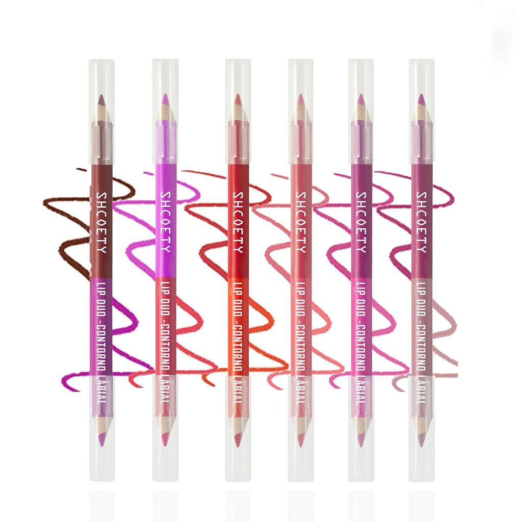 Lip Liner Pencil Set, 12 Colors Long-lasting & Smudgeproof Lip Liner for Women