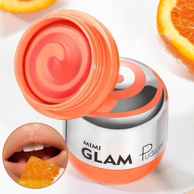 Fruity Aroma Lip Mask with Spatula, Dual-Color Deeply Moisturizing Lip Balm, Lip Moisturizer, Anytime Lip Care for Women