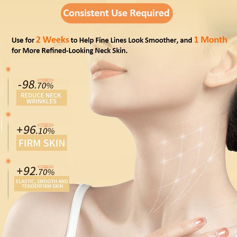 Neck Cream-Firming and Lifting Neck Cream, Double Roller Massage, Deep Moisturizing for Neck, Firming the Neck for Women