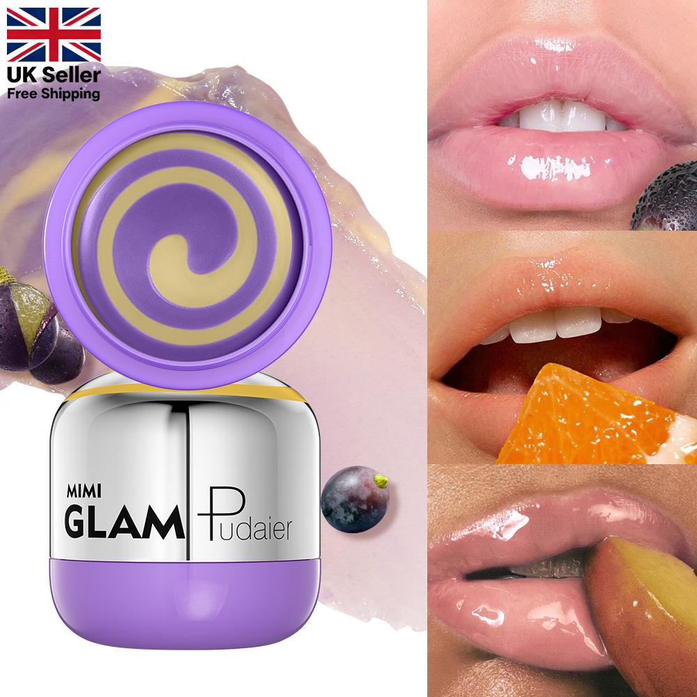 Fruity Aroma Lip Mask with Spatula, Dual-Color Deeply Moisturizing Lip Balm, Lip Moisturizer, Anytime Lip Care for Women