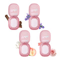 4 x Fresh-Scented Solid Body Fragrance Balm Set, Portable & Travel-Friendly Body Fragrance Balm for All Skin