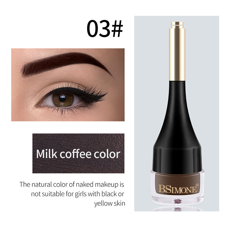 Air Cushion Eyebrow Gel with Brush, Eyebrow Color Eyebrow Gel Tinted Eyebrow Gel Waterproof Long Lasting Quick Dry Air Cushion Eyebrow Tint