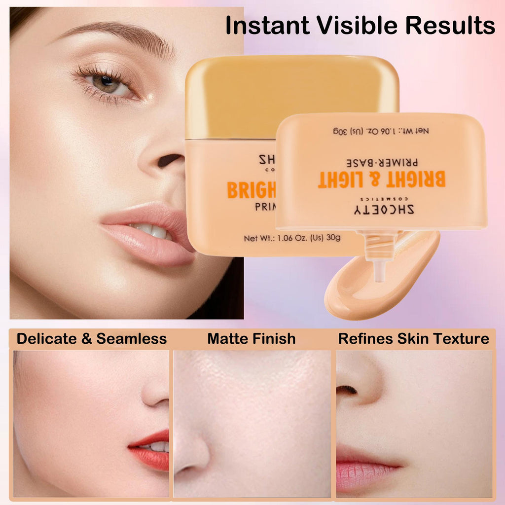 Moisturizing Makeup Primer, Long-lasting Makeup Base, Lightweight Brightening Facial Makeup Product for Women