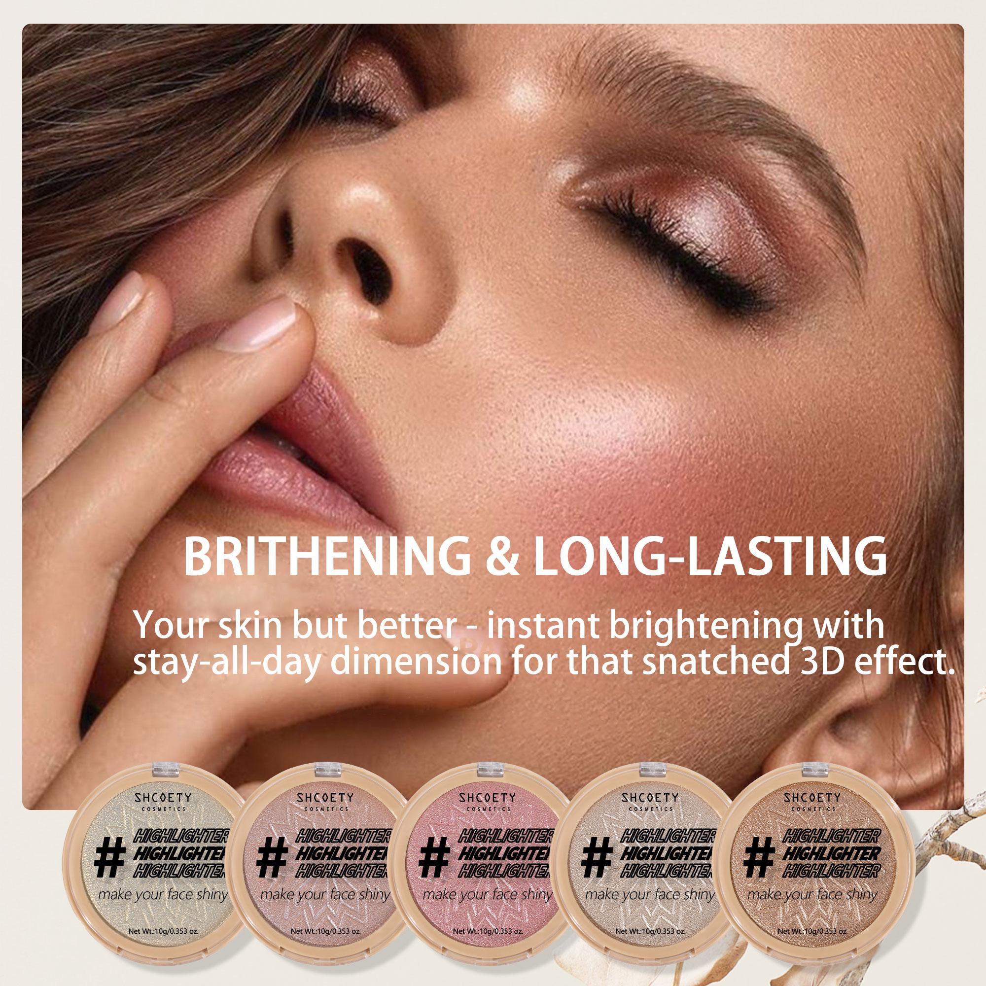 10g Face Highlighter Powder, Long-lasting & Natural Glow Highlighter for Women