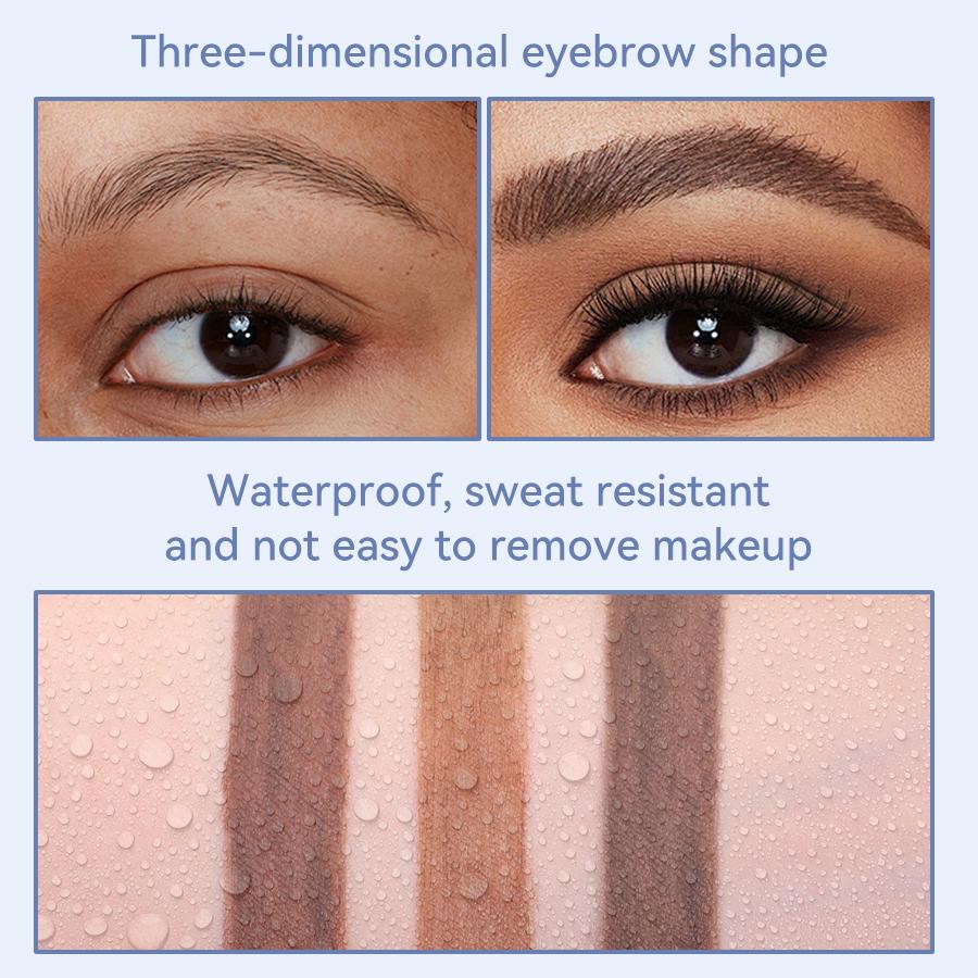2 In 1 Eyebrow Pomade with Eyebrow Brush, Long-Lasting Eyebrow Makeup, Eyebrow Pencil