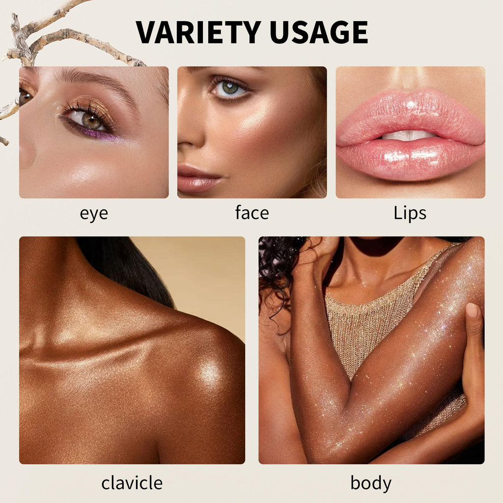 10g Face Highlighter Powder, Long-lasting & Natural Glow Highlighter for Women