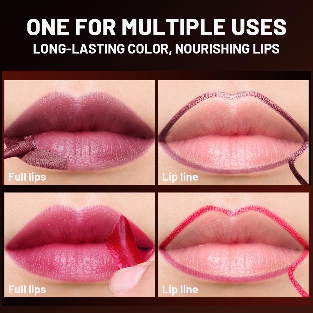 LIP LINER STAIN-Peel-Off Lip Tint, Gentle Formula, Long-lasting, Transfer-proof,  Smudge-proof