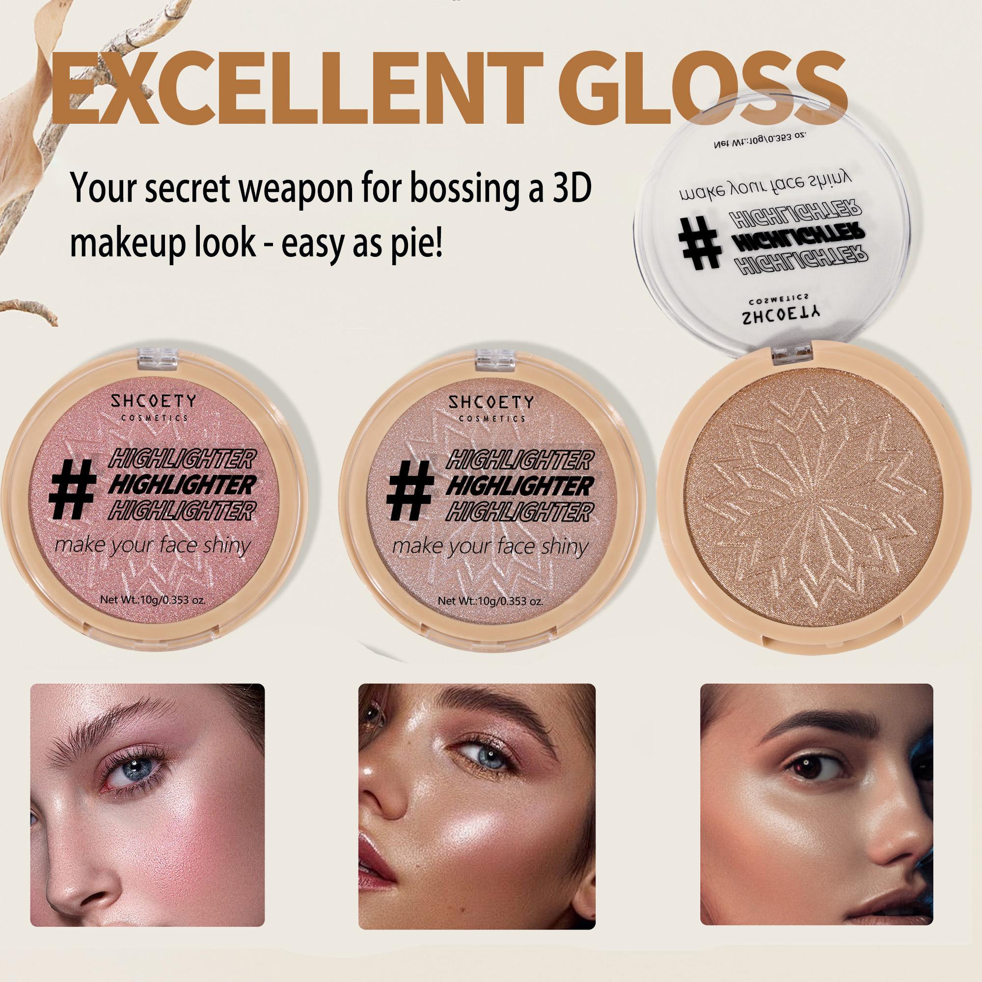 10g Face Highlighter Powder, Long-lasting & Natural Glow Highlighter for Women