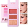 3 Colors Blush Palette, Multi-Use Makeup Powder Blush Palette, Cream Blush For Cheeks, Long-lasting with Natural Matte Finish for Women