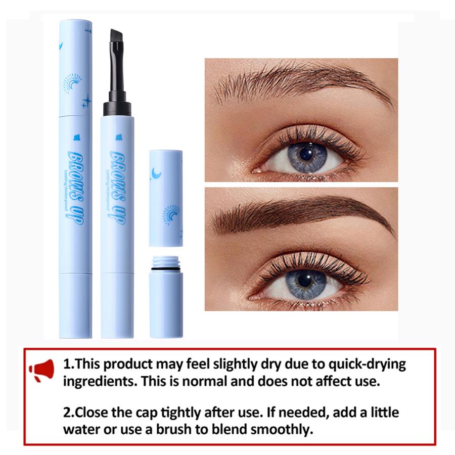 2 In 1 Eyebrow Pomade with Eyebrow Brush, Long-Lasting Eyebrow Makeup, Eyebrow Pencil