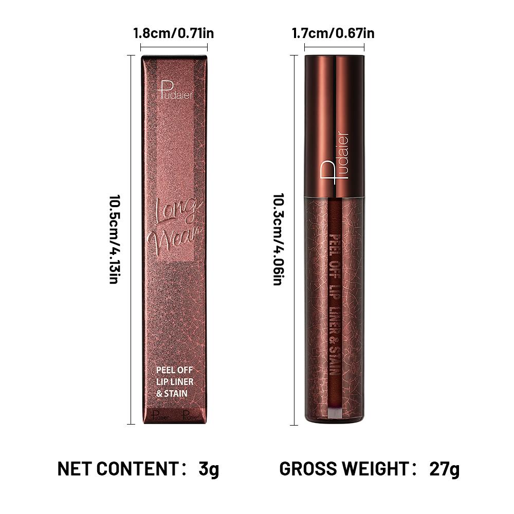 LIP LINER STAIN-Peel-Off Lip Tint, Gentle Formula, Long-lasting, Transfer-proof,  Smudge-proof