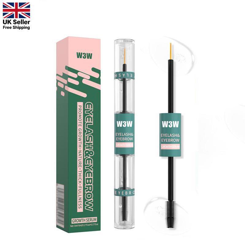 Eyelash & Brow Serum, Double-Ended Lash & Brow Care Formula, Gentle Nourishing Serum