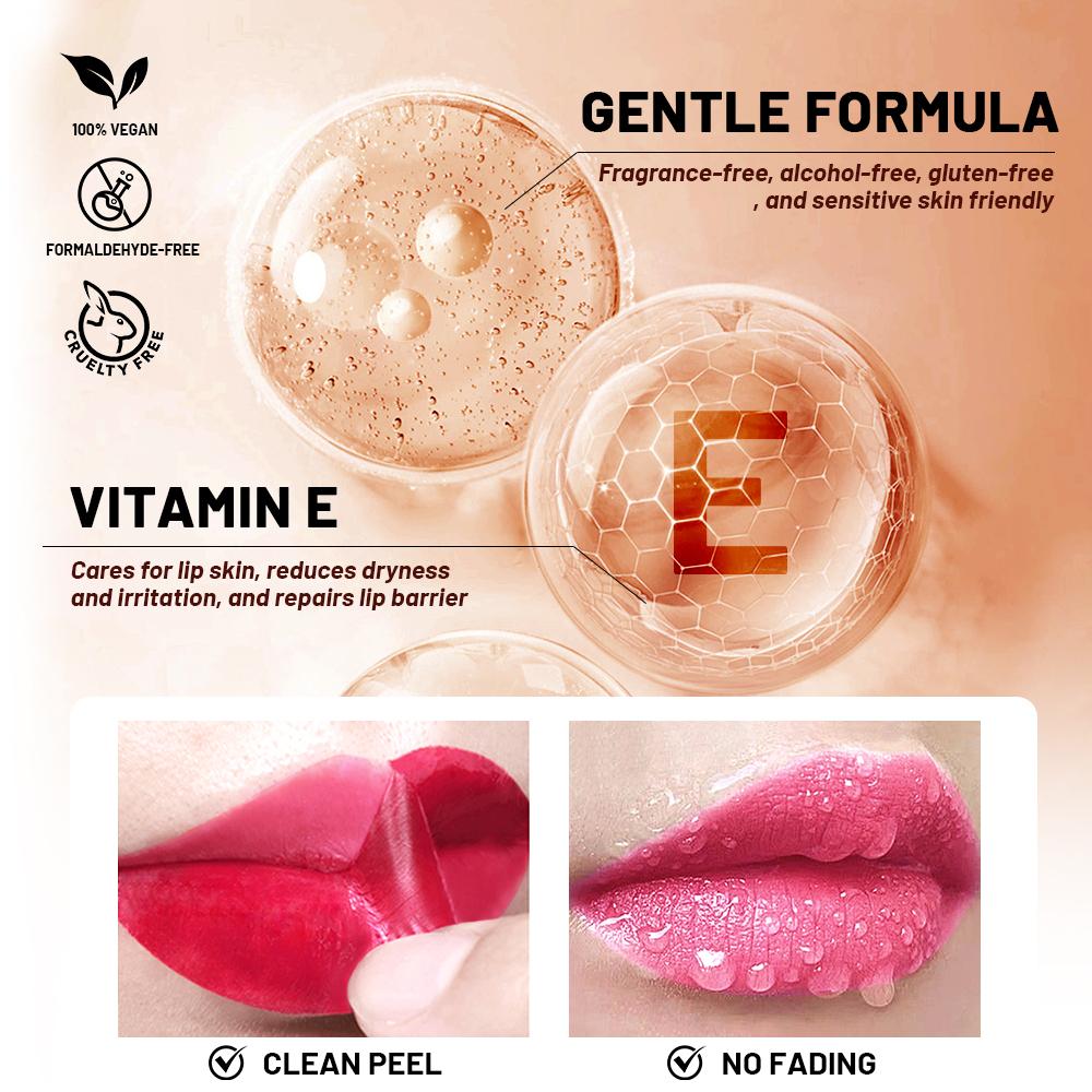 LIP LINER STAIN-Peel-Off Lip Tint, Gentle Formula, Long-lasting, Transfer-proof,  Smudge-proof
