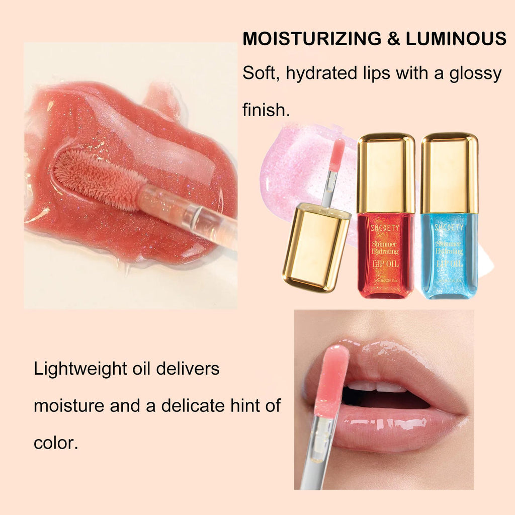 6pcs Hydrating Lip Oil Set - Long-Lasting Moisture & Nourishing Shine ¨C 6ml ¡Á 6