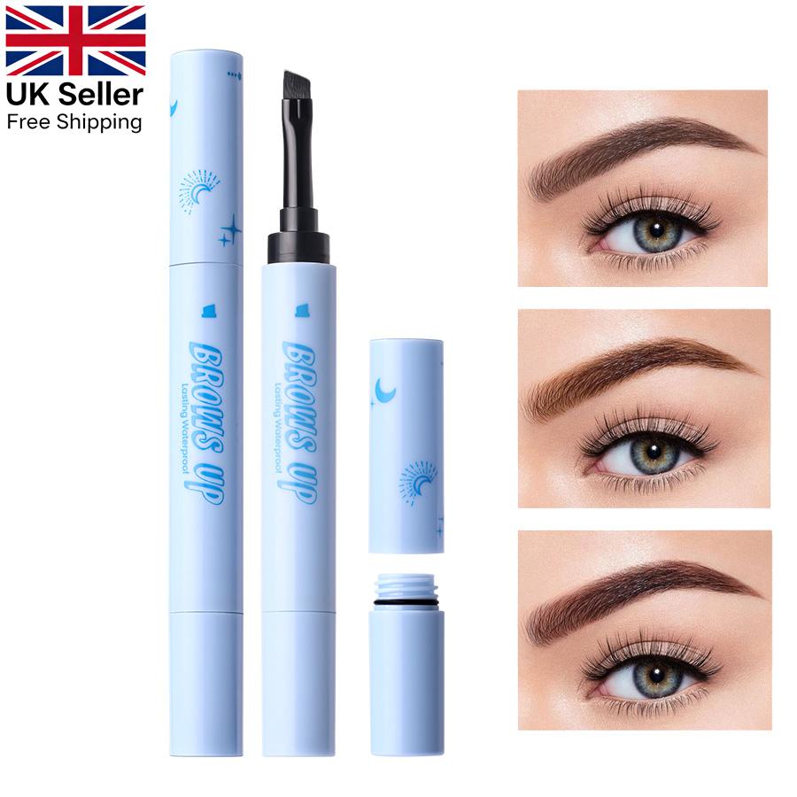 2 In 1 Eyebrow Pomade with Eyebrow Brush, Long-Lasting Eyebrow Makeup, Eyebrow Pencil