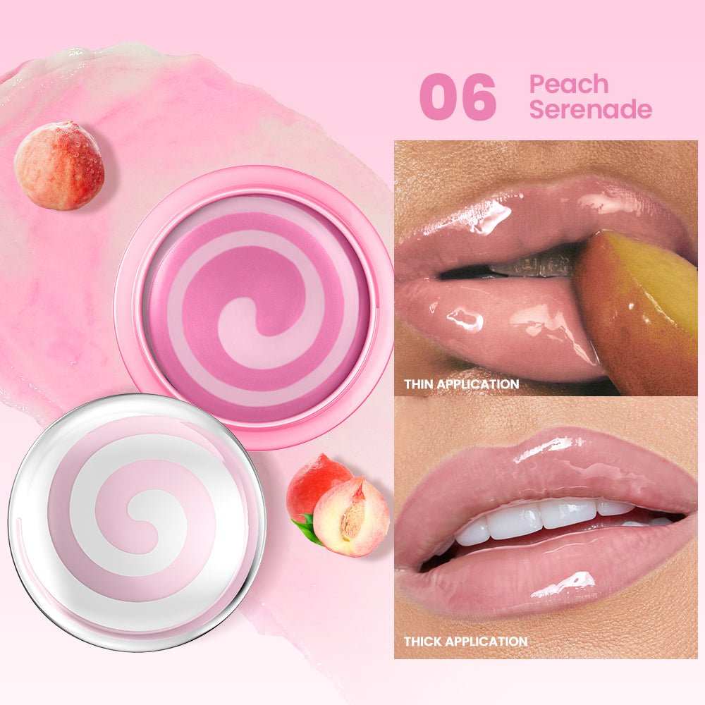 Fruity Aroma Lip Mask with Spatula, Dual-Color Deeply Moisturizing Lip Balm, Lip Moisturizer, Anytime Lip Care for Women